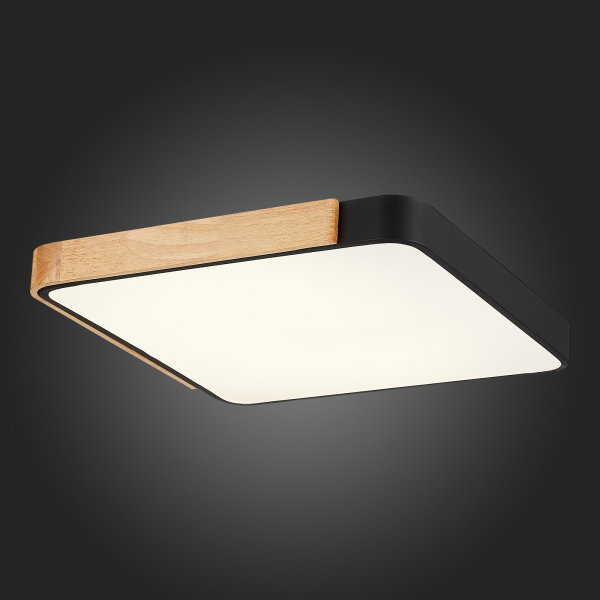 SLE201242-01 Светильник потолочный Черный, Светлое дерево/Белый LED 1*42W 3000K/4000K/6000K FESTA, изображение 10