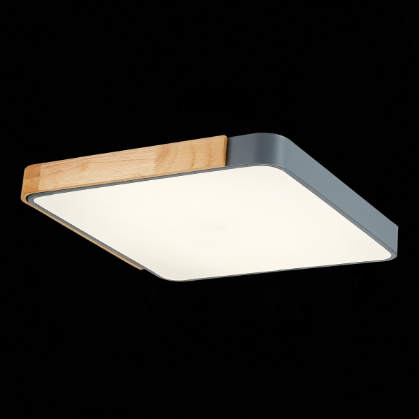 SLE201272-01 Светильник потолочный Серый, Светлое дерево/Белый LED 1*42W 3000K/4000K/6000K FESTA, изображение 6