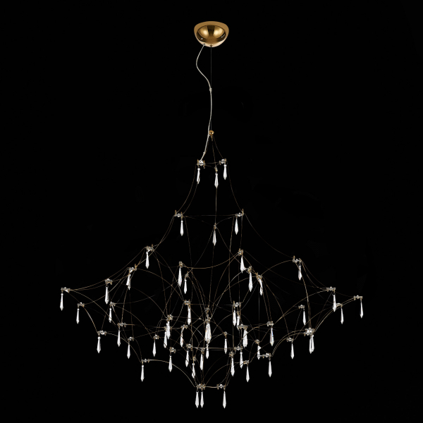 SL797.213.114 Люстра подвесная ST-Luce Золотистый, Прозрачный LED 114*0,45W 3000K GRAVETTA, изображение 4