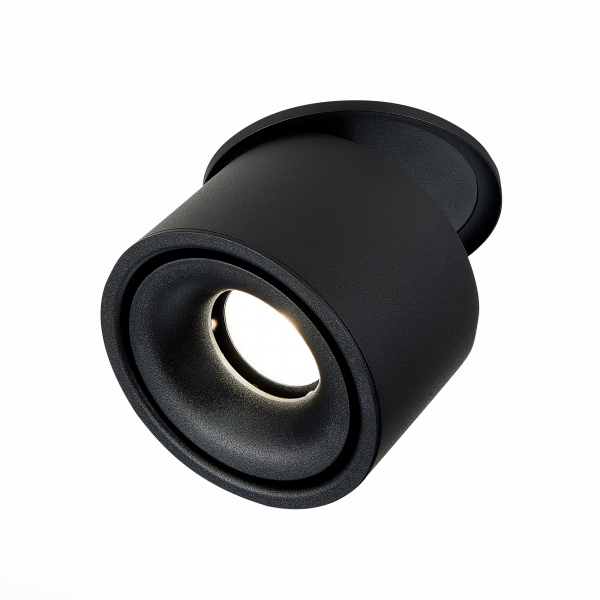 ST652.438.12 Св-к встр. Черный LED 1*12W 3000K 1 000Lm Ra&gt;90 36° IP20 D100xH105 170-240VV Встраиваемые светильники, изображение 2