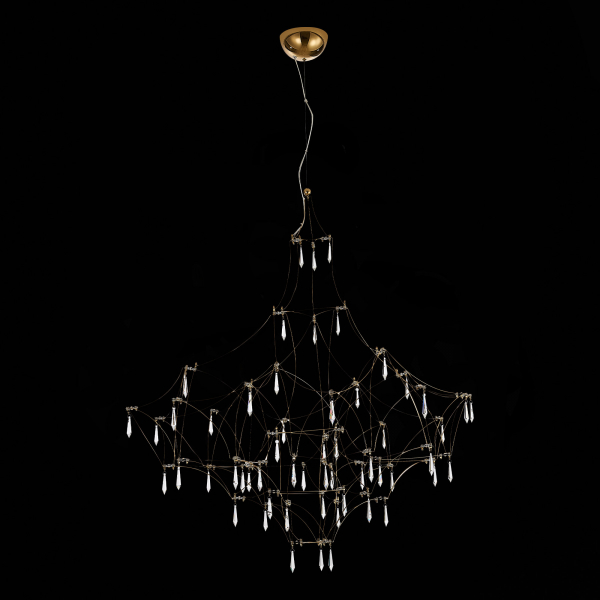 SL797.203.114 Люстра подвесная ST-Luce Золотистый, Прозрачный LED 114*0,45W 3000K GRAVETTA, изображение 5