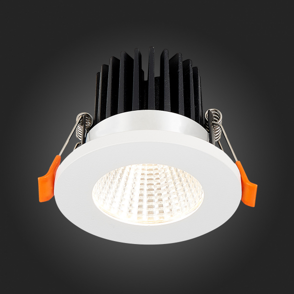 ST704.548.10 Св-к встр. Белый LED 1*10W 4000K 900Lm Ra&gt;90 38° IP20 D80xH60 170-240V Встраиваемые светильники, изображение 4