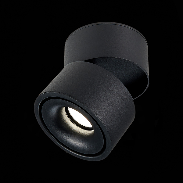 ST652.432.12 Светильник потолочный Черный LED 1*12W 3000K 1 000Lm Ra&gt;90 36° IP20 D100xH105 170-240VV Накладные светильники, изображение 4