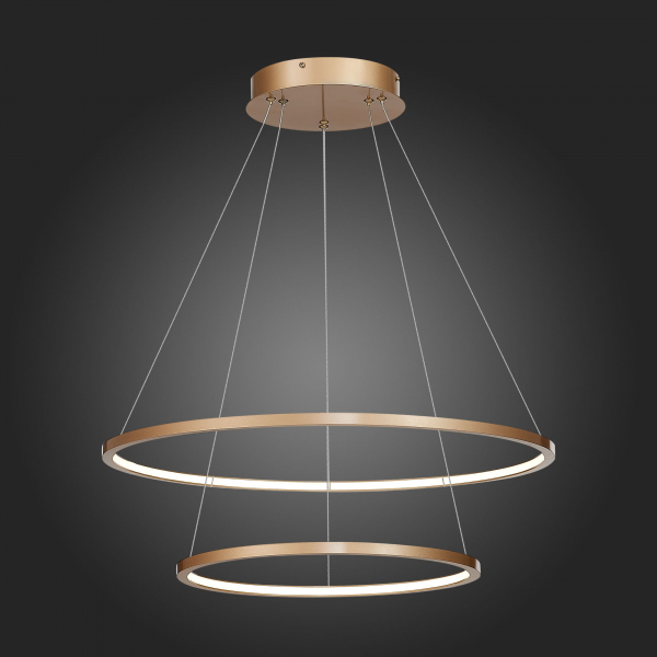 ST603.243.56 Светильник подвесной ST-Luce Золотистый/Белый LED 1*56W 4000K Подвесные светильники, изображение 4