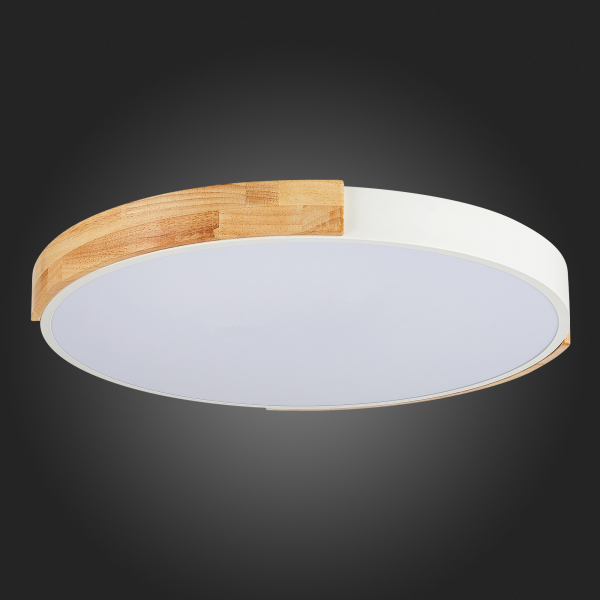 SLE201352-01 Светильник потолочный Белый, Светлое дерево/Белый LED 1*40W 3000K/4000K/6000K DELIA, изображение 12