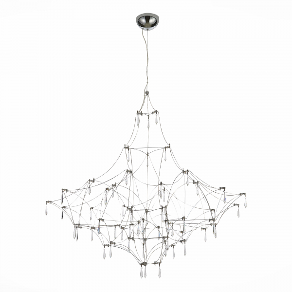 SL797.113.114 Люстра подвесная ST-Luce Хром, Прозрачный LED 114*0,45W 3000K GRAVETTA, изображение 2