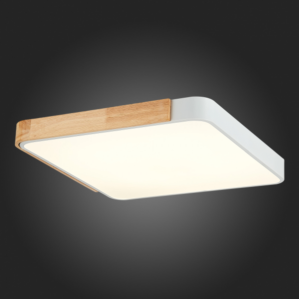 SLE201252-01 Светильник потолочный Белый, Светлое дерево/Белый LED 1*42W 3000K/4000K/6000K FESTA, изображение 9