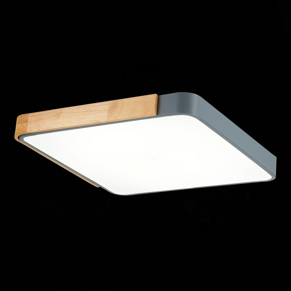 SLE201272-01 Светильник потолочный Серый, Светлое дерево/Белый LED 1*42W 3000K/4000K/6000K FESTA, изображение 5