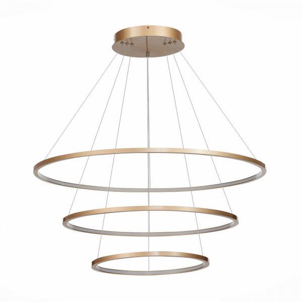 ST603.243.114 Светильник подвесной ST-Luce Золотистый/Белый LED 1*114W 4000K Подвесные светильники, изображение 2
