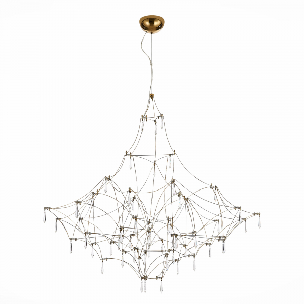 SL797.213.114 Люстра подвесная ST-Luce Золотистый, Прозрачный LED 114*0,45W 3000K GRAVETTA, изображение 2