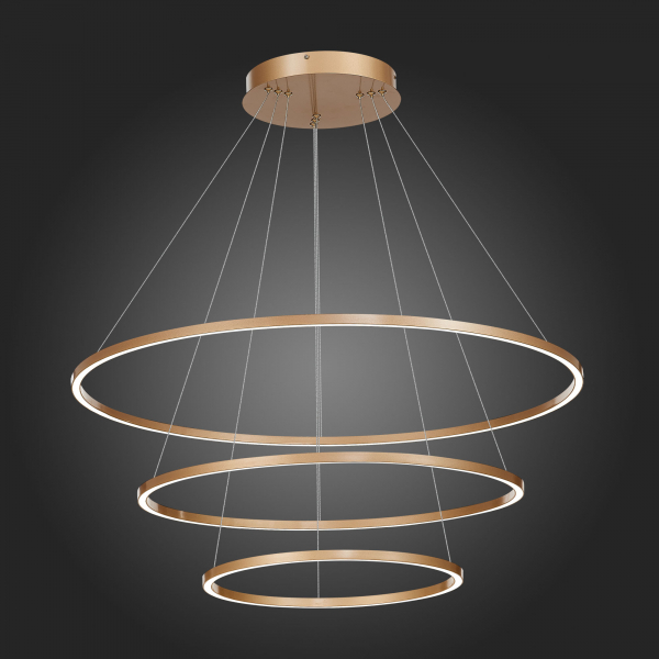 ST605.243.114 Светильник подвесной ST-Luce Золотистый/Белый LED 1*114W 4000K Подвесные светильники, изображение 4