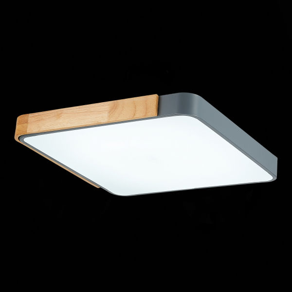 SLE201272-01 Светильник потолочный Серый, Светлое дерево/Белый LED 1*42W 3000K/4000K/6000K FESTA, изображение 7