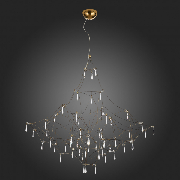 SL797.213.114 Люстра подвесная ST-Luce Золотистый, Прозрачный LED 114*0,45W 3000K GRAVETTA, изображение 6