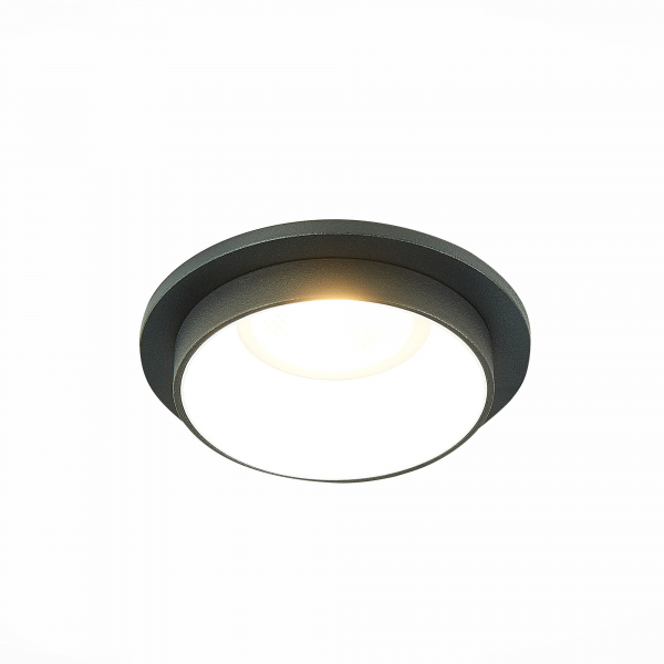 ST206.428.01 Св-к встр. Черный GU10 1*50W  IP20 D92xH38 220V Без ламп Встраиваемые светильники, изображение 3