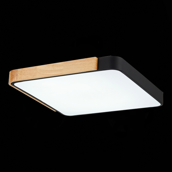 SLE201242-01 Светильник потолочный Черный, Светлое дерево/Белый LED 1*42W 3000K/4000K/6000K FESTA, изображение 7