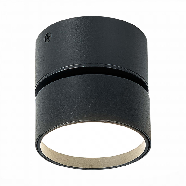 ST651.442.09 Светильник потолочный поворотный Черный LED 1*9W 4000K 720Lm Ra&gt;90 120° IP20 D85xH87 170-240VV Накладные светильники, изображение 2
