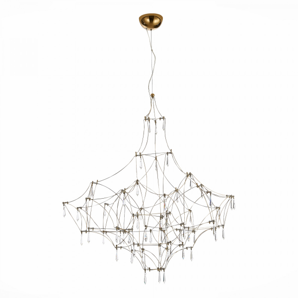 SL797.203.114 Люстра подвесная ST-Luce Золотистый, Прозрачный LED 114*0,45W 3000K GRAVETTA, изображение 2
