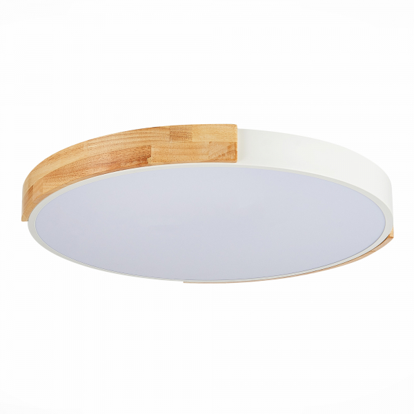 SLE201352-01 Светильник потолочный Белый, Светлое дерево/Белый LED 1*40W 3000K/4000K/6000K DELIA, изображение 4