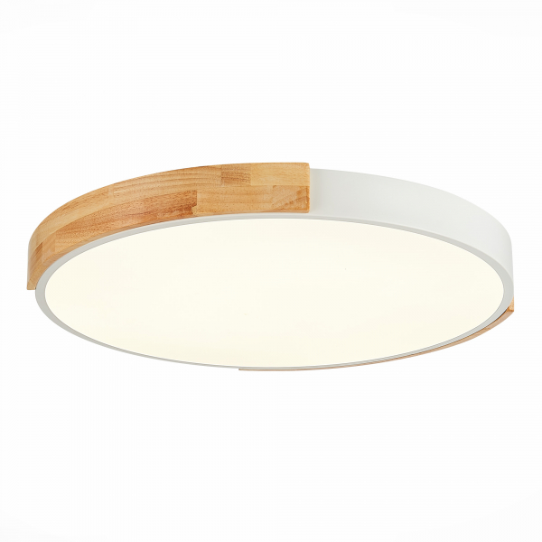SLE201352-01 Светильник потолочный Белый, Светлое дерево/Белый LED 1*40W 3000K/4000K/6000K DELIA, изображение 2