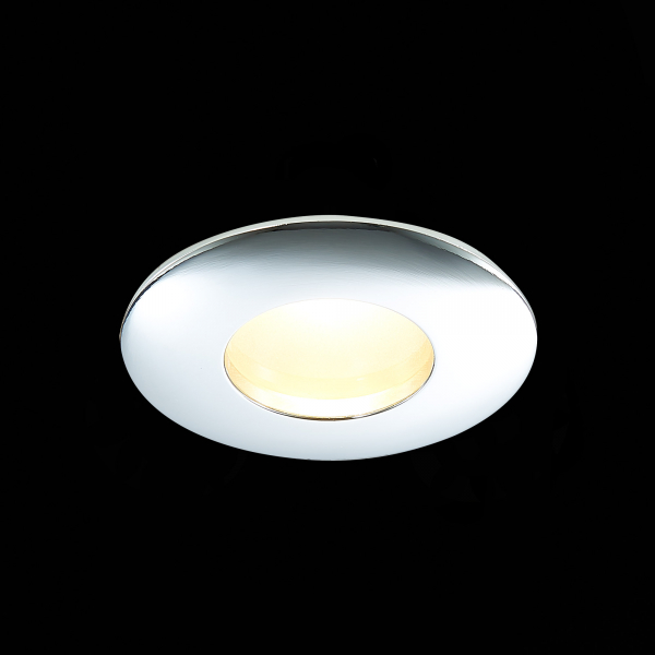 ST213.108.01 Св-к встр. Хром GU10 1*50W  IP44 D84xH50 220V Без ламп Встраиваемые светильники, изображение 6
