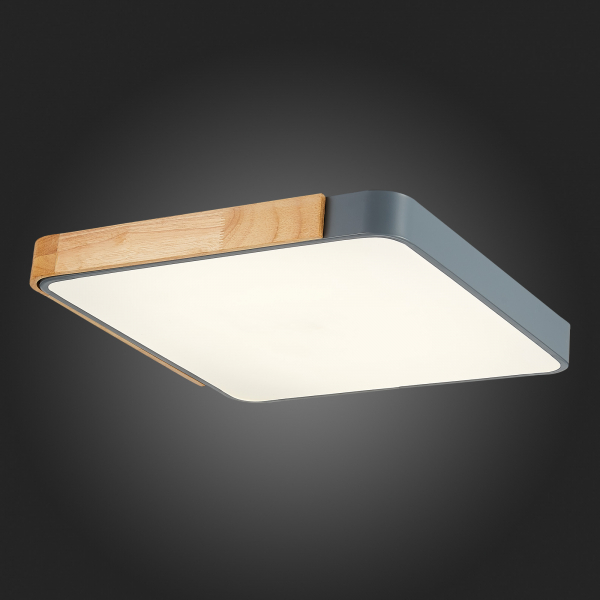SLE201272-01 Светильник потолочный Серый, Светлое дерево/Белый LED 1*42W 3000K/4000K/6000K FESTA, изображение 10