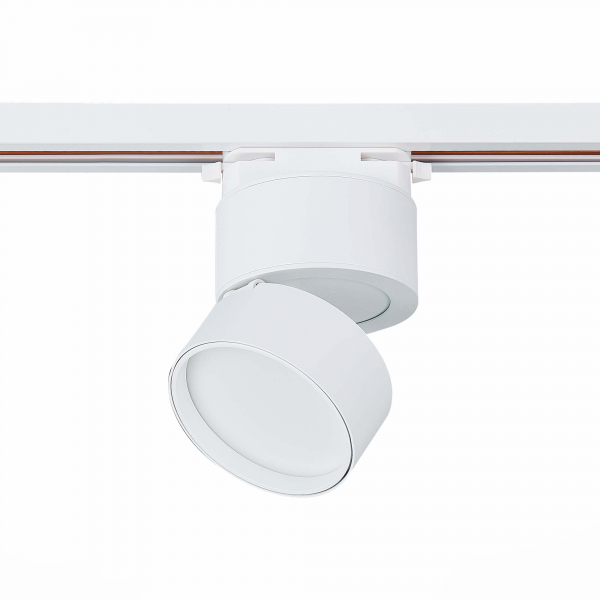 ST651.536.09 Св-к трек. Белый LED 1*9W 3000K 720Lm Ra&gt;90 120° IP20 D85xH122 170-240VV Однофазная трековая система, изображение 2
