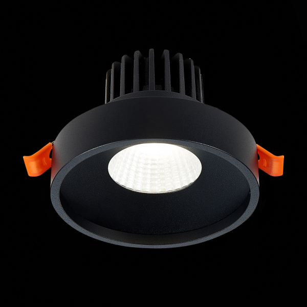 ST751.448.10 Св-к встр. Черный LED 1*10W 4000K 750Lm Ra&gt;90 38° IP20 D100xH75 170-240V Встраиваемые светильники, изображение 4