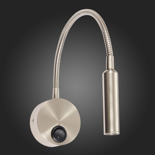 ST653.131.01 Светильник настенный ST-Luce Никель/Никель LED 1*3W 3000K Настенные светильники, изображение 6