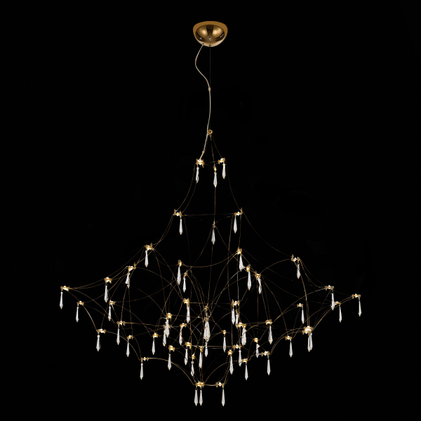 SL797.213.114 Люстра подвесная ST-Luce Золотистый, Прозрачный LED 114*0,45W 3000K GRAVETTA, изображение 3