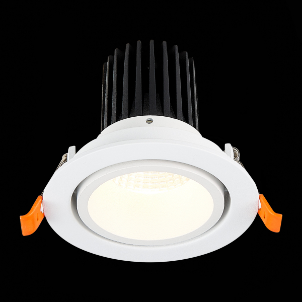 ST705.548.10 Св-к встр. Белый LED 1*10W 4000K 750Lm Ra&gt;90 38° IP20 D102xH85 170-240V Встраиваемые светильники, изображение 4