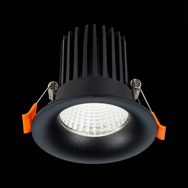ST703.448.10 Св-к встр. Черный LED 1*10W 4000K 900Lm Ra&gt;90 38° IP20 D85xH75 170-240V Встраиваемые светильники, изображение 4