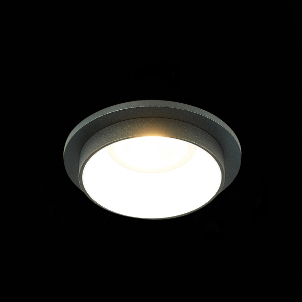 ST206.428.01 Св-к встр. Черный GU10 1*50W  IP20 D92xH38 220V Без ламп Встраиваемые светильники, изображение 6