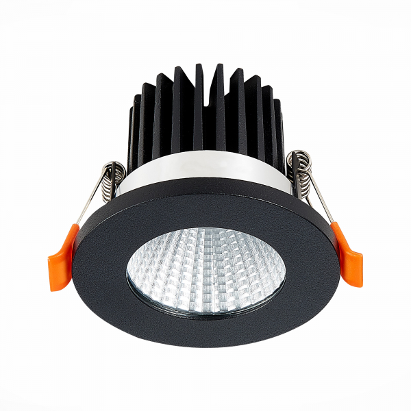 ST704.448.10 Св-к встр. Черный LED 1*10W 4000K 900Lm Ra&gt;90 38° IP20 D80xH60 170-240V Встраиваемые светильники, изображение 3