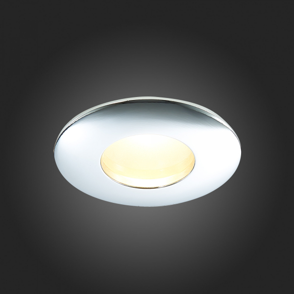 ST213.108.01 Св-к встр. Хром GU10 1*50W  IP44 D84xH50 220V Без ламп Встраиваемые светильники, изображение 9