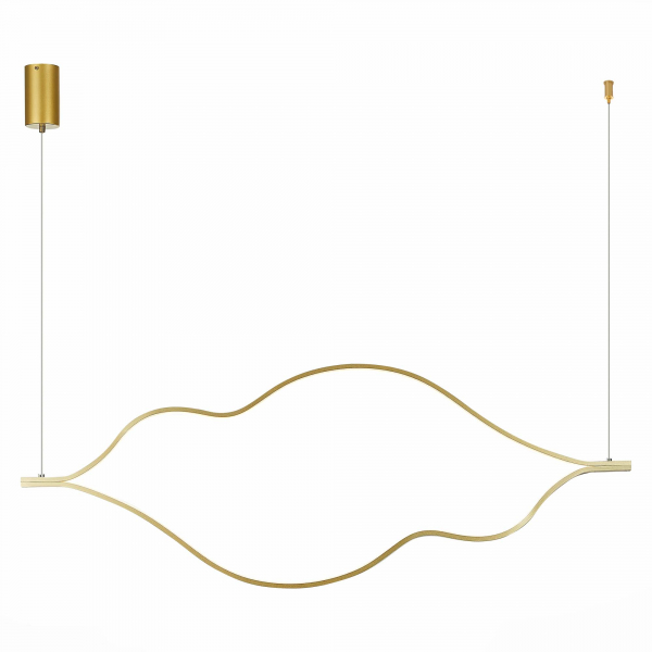 SL6106.203.56 Светильник подвесной ST-Luce Золотистый/Белый LED 1*56W 4000K CORTILE