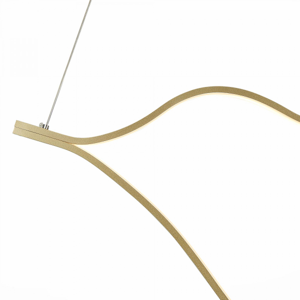 SL6106.203.65 Светильник подвесной ST-Luce Золотистый/Белый LED 1*65W 4000K CORTILE, изображение 3