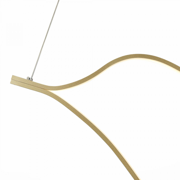 SL6106.203.56 Светильник подвесной ST-Luce Золотистый/Белый LED 1*56W 4000K CORTILE, изображение 3