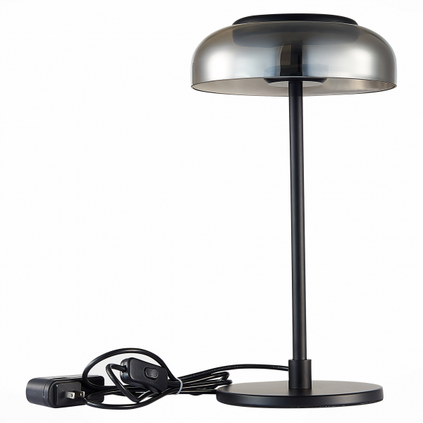 SL6002.404.01 Прикроватная лампа ST-Luce Черный/Дымчатый LED 1*7W 4000K LAZIO, изображение 2