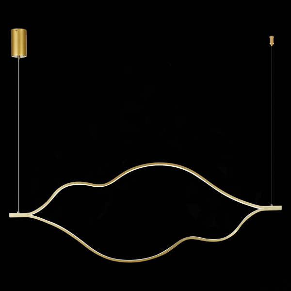 SL6106.203.56 Светильник подвесной ST-Luce Золотистый/Белый LED 1*56W 4000K CORTILE, изображение 4