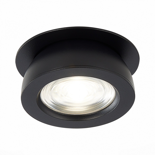 ST654.448.10 Св-к встр. Черный LED 1*10W 4000K 850Lm Ra&gt;90 38° IP20 D109xH60 180-240V Встраиваемые светильники, изображение 3