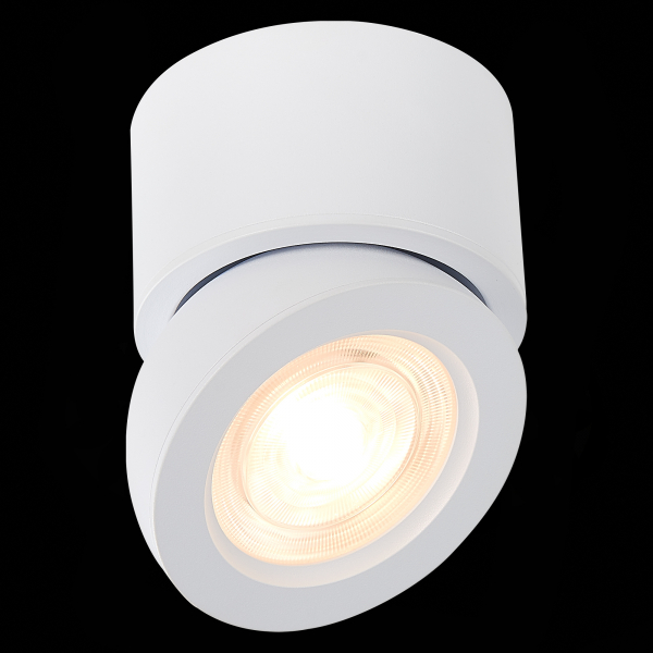 ST654.542.10 Светильник потолочный Белый LED 1*10W 4000K 850Lm Ra&gt;90 38° IP20 D95xH96 180-240V Накладные светильники, изображение 4