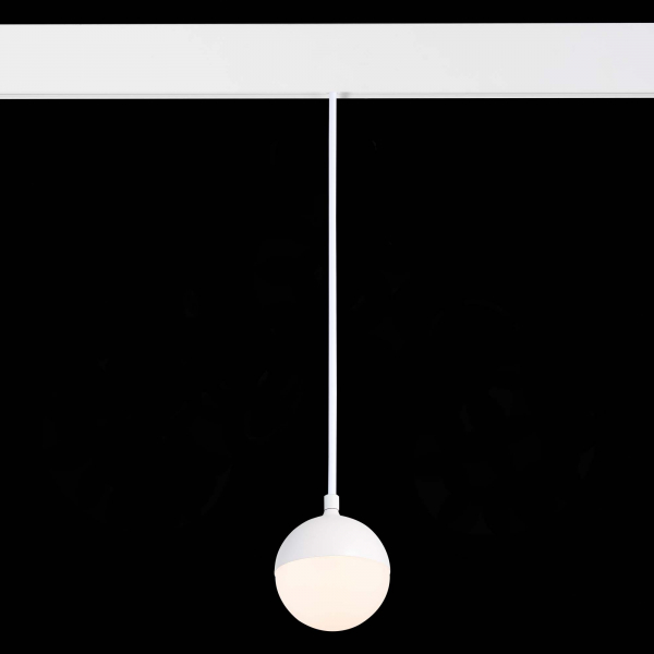 ST358.533.07 Магнитный трековый светильник подвесной Белый LED 1*7W 3000K 520Lm Ra&gt;80 120° IP20 D90xH90 48V SKYLINE 48, изображение 4