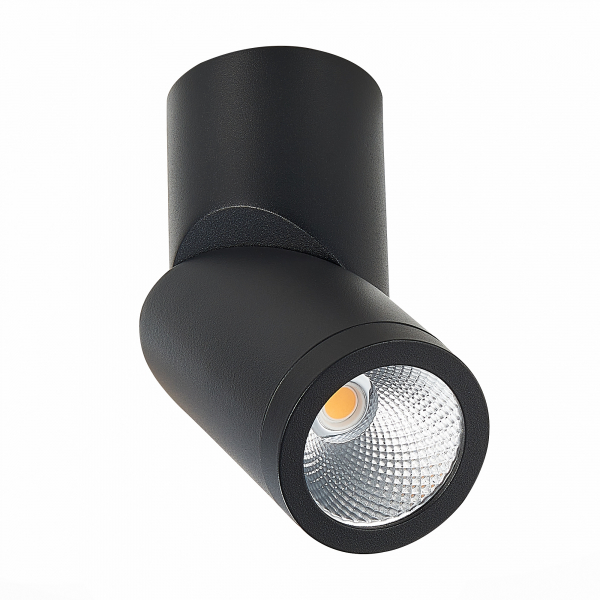 ST650.442.10 Светильник потолочный Черный LED 1*10W 4000K 800Lm Ra&gt;90 38° IP44 D62xH151 165-265V Накладные светильники, изображение 2