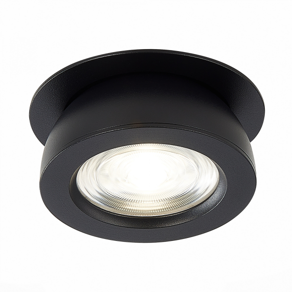ST654.438.10 Св-к встр. Черный LED 1*10W 3000K 850Lm Ra&gt;90 38° IP20 D109xH60 180-240V Встраиваемые светильники, изображение 3