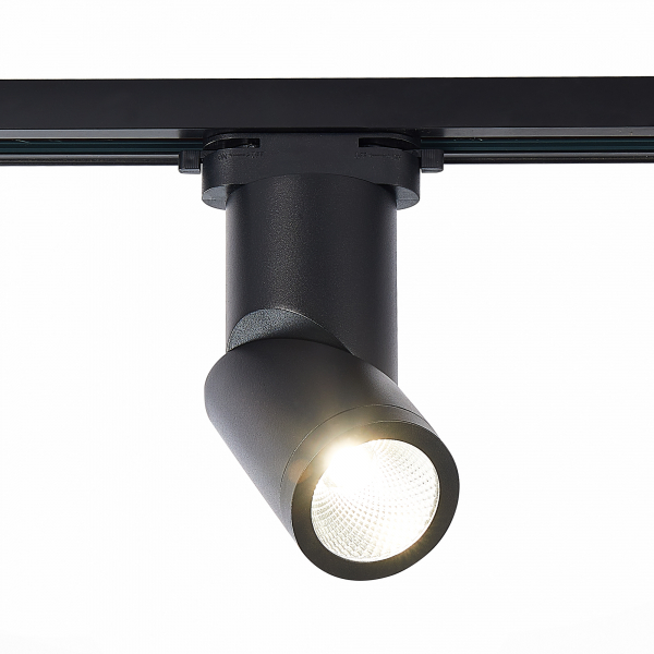 ST650.446.10 Св-к трек. Черный LED 1*10W 4000K 800Lm Ra&gt;90 38° IP20 D60xH190 165-265V Однофазная трековая система