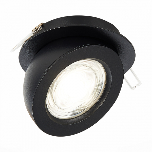 ST654.448.10 Св-к встр. Черный LED 1*10W 4000K 850Lm Ra&gt;90 38° IP20 D109xH60 180-240V Встраиваемые светильники, изображение 2