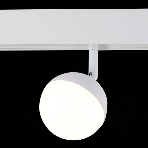 ST358.546.07 Магнитный трековый светильник белый LED 1*7W 4000K 520Lm Ra&gt;80 120° IP20 L120xW90xH192 48V SKYLINE 48, изображение 4
