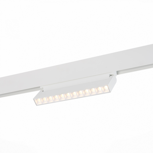 ST364.536.12 Магнитный трековый светильник белый LED 1*12W 3000K 1 009Lm Ra&gt;80 36° IP20 L219xW22xH108 48V SKYLINE 48