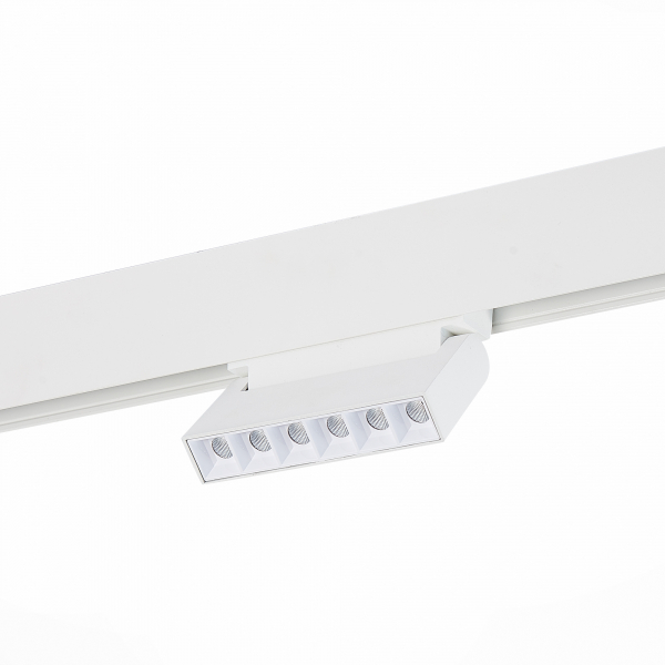 ST364.536.06 Магнитный трековый светильник белый LED 1*6W 3000K 532Lm Ra&gt;80 36° IP20 L120xW22xH108 48V SKYLINE 48, изображение 2