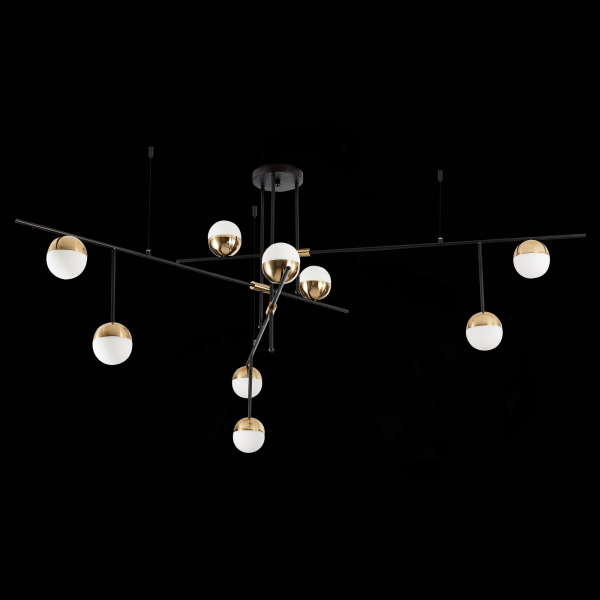 SL1507.422.09 Люстра потолочная ST-Luce Черный/Белый, Золотистый G9 9*5W 4000K ALBERO, изображение 5